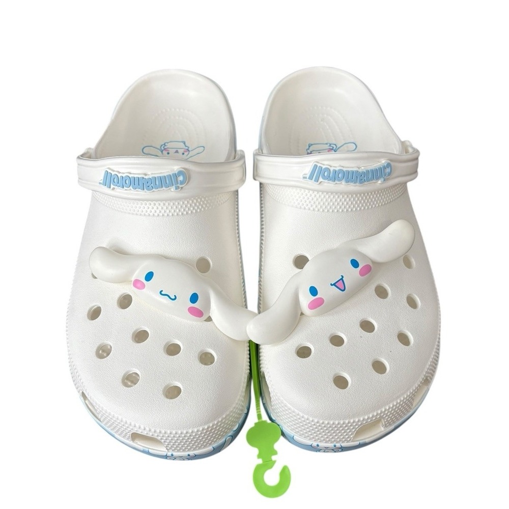 Crocs Cinnamoroll Classic Clogs White Men's Size 13 Hello Kitty And Friends NEW‎